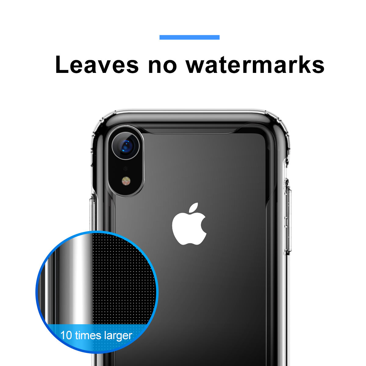 BASEUS Armor прозрачен кейс с рамка за iPhone XR - черна
