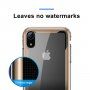 BASEUS Armor прозрачен кейс с рамка за iPhone XR - черна