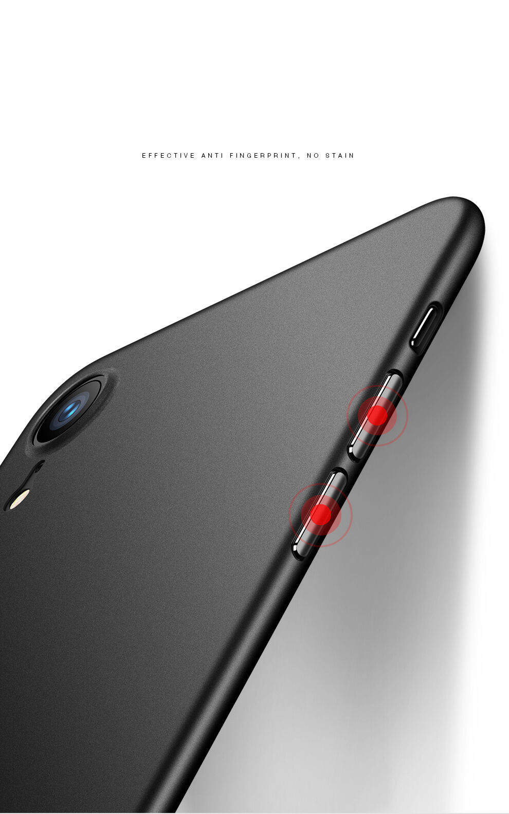 CAFELE изключително тънък кейс за iPhone XR - черна