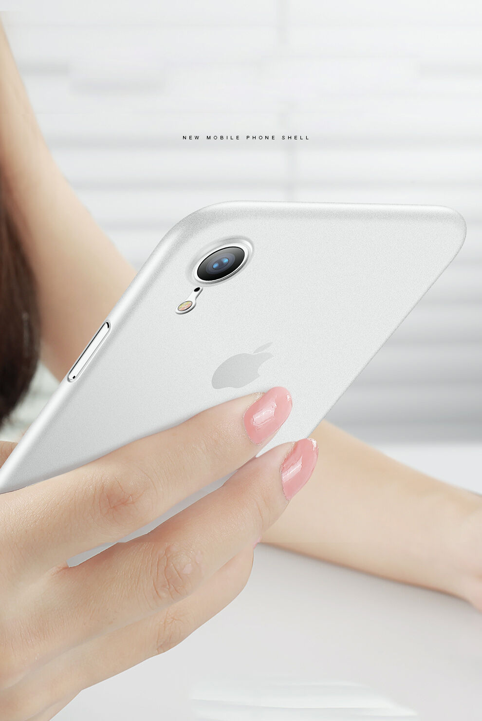 CAFELE изключително тънък кейс за iPhone XR - бяла