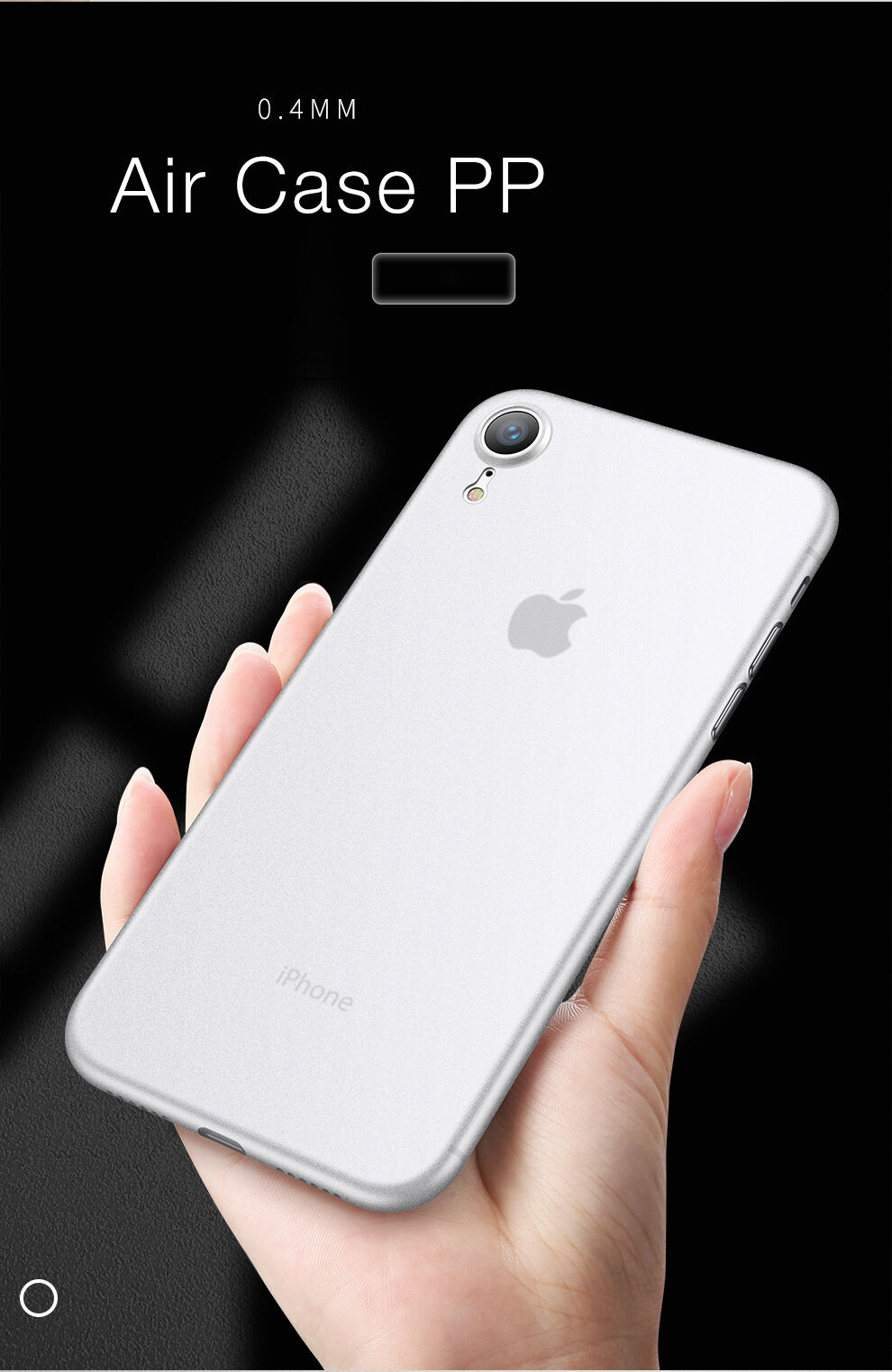 CAFELE изключително тънък кейс за iPhone XR - бяла