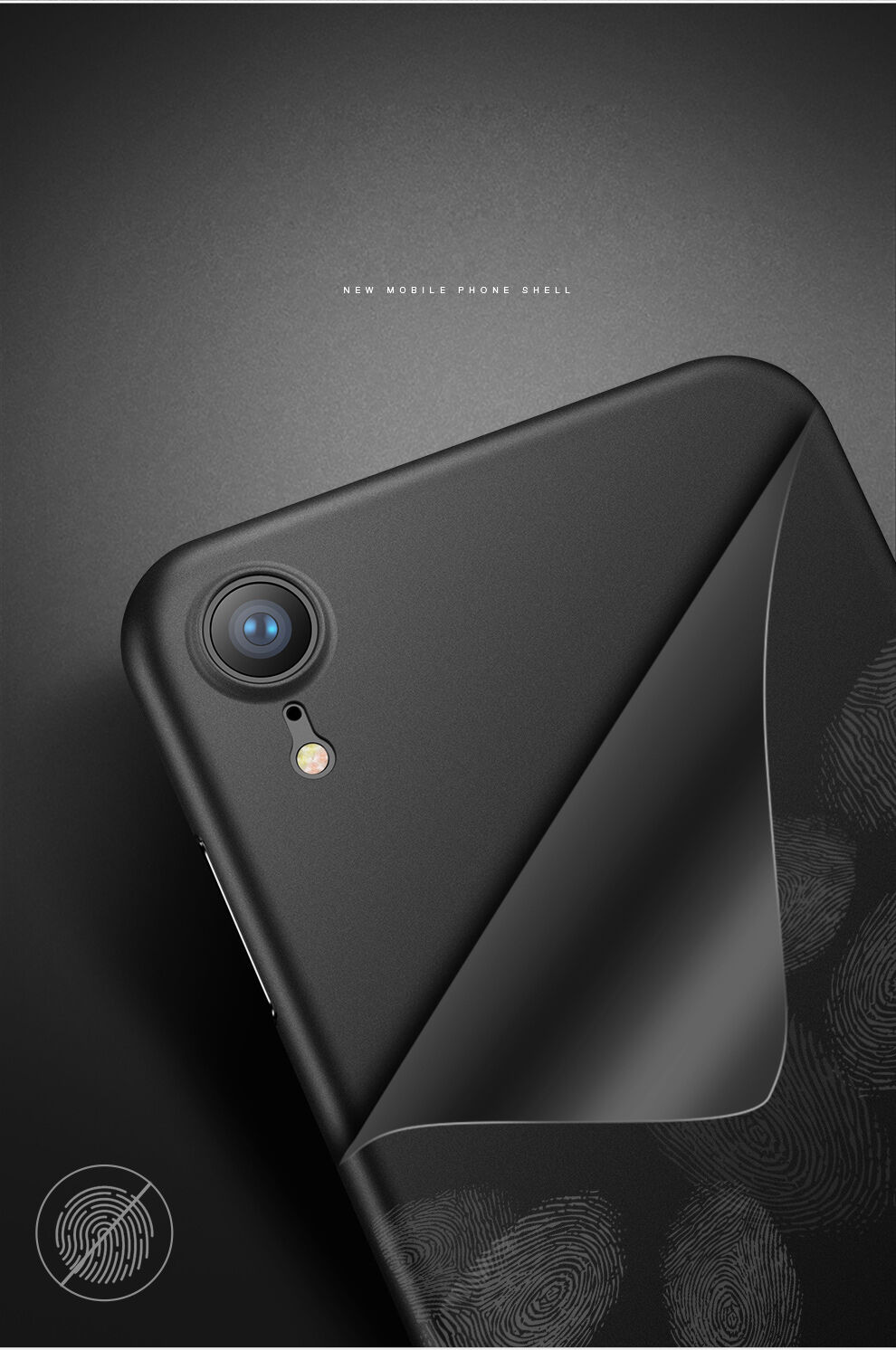 CAFELE изключително тънък кейс за iPhone XR - бяла
