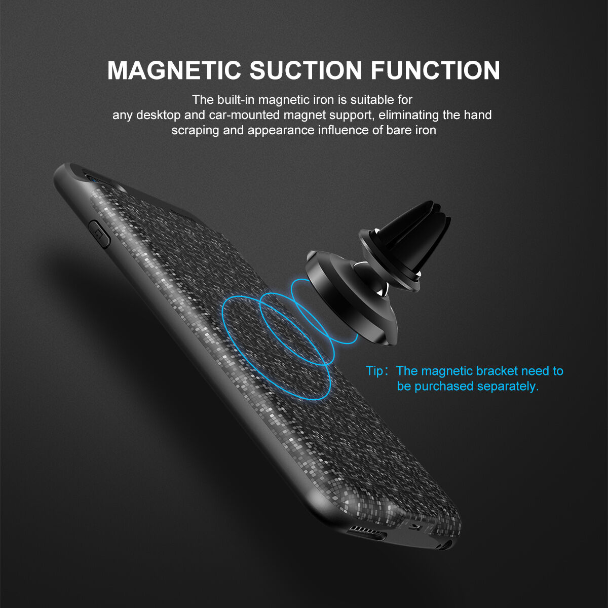 BASEUS калъф с батерия 7300mAh за 6 Plus / 6S Plus - червен