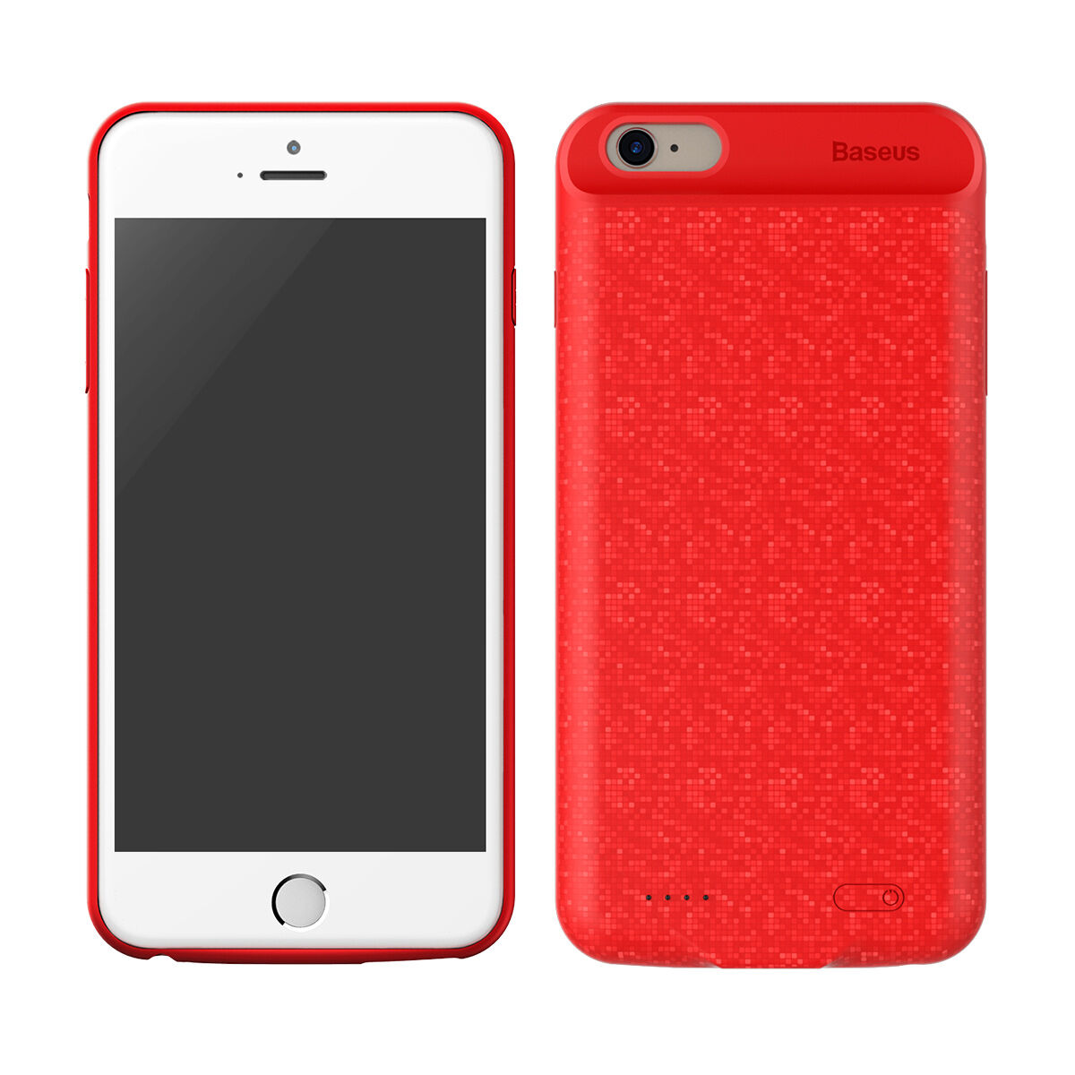 BASEUS калъф с батерия 7300mAh за 6 Plus / 6S Plus - червен
