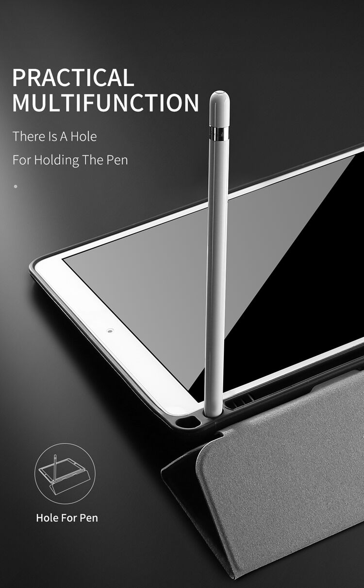 DUX DUCIS Domo калъф с място за Apple Pencil и функция събуждане / сън за iPad 9,7