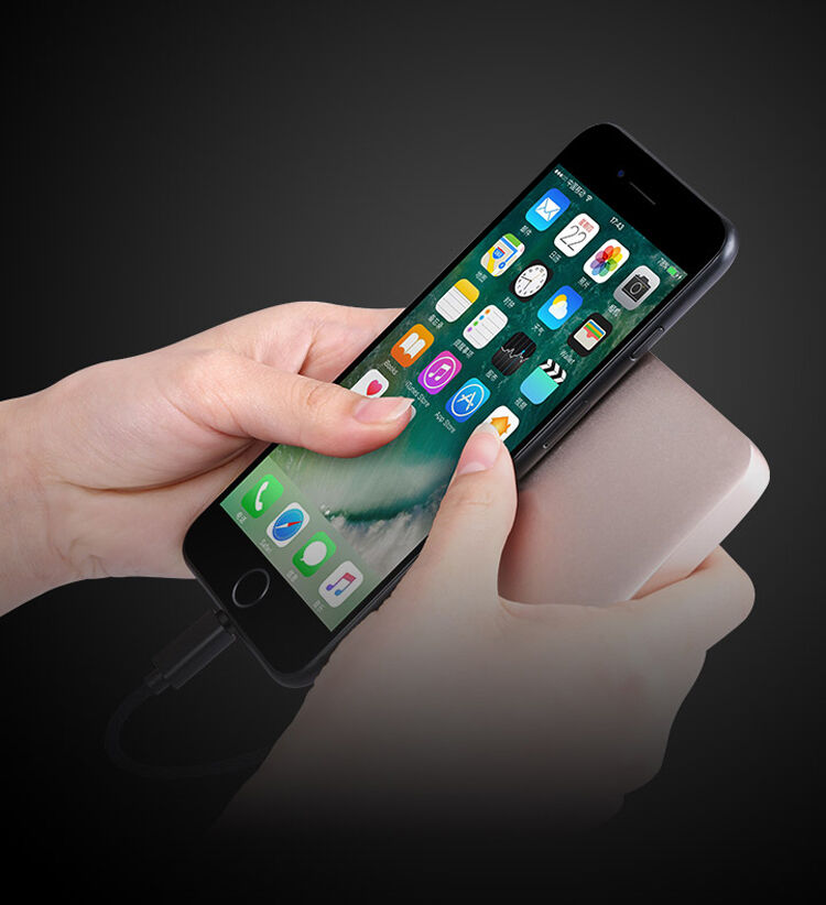 X-LEVEL елегантен USB / lightning кабел за Apple iPhone / iPad / iPod - 8cm - черен