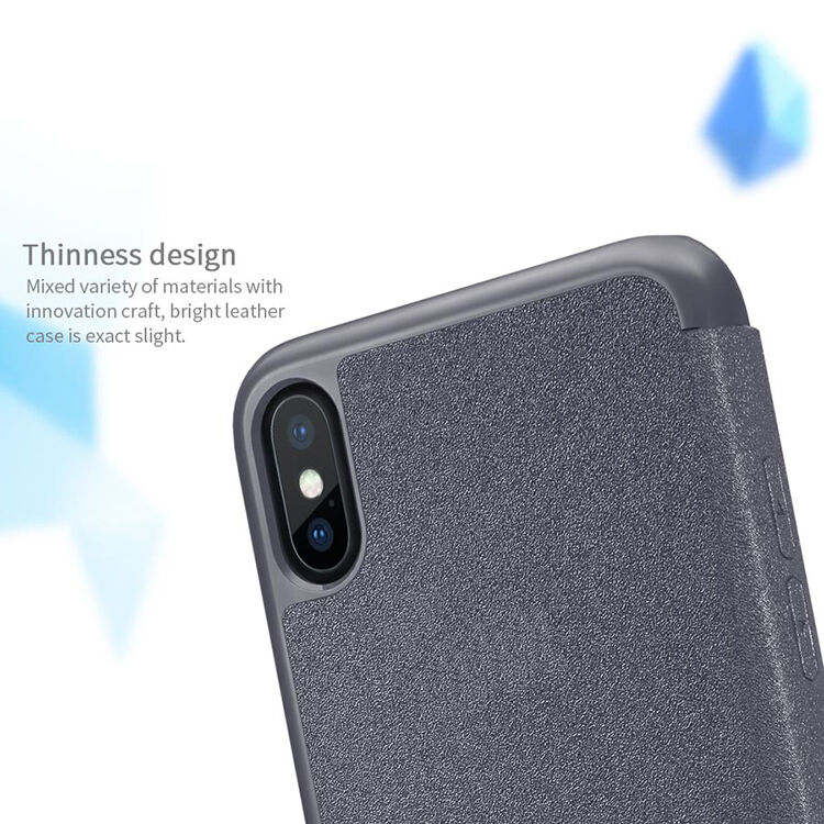 NILLKIN защитен флип калъф за Apple iPhone XS / iPhone X - златно