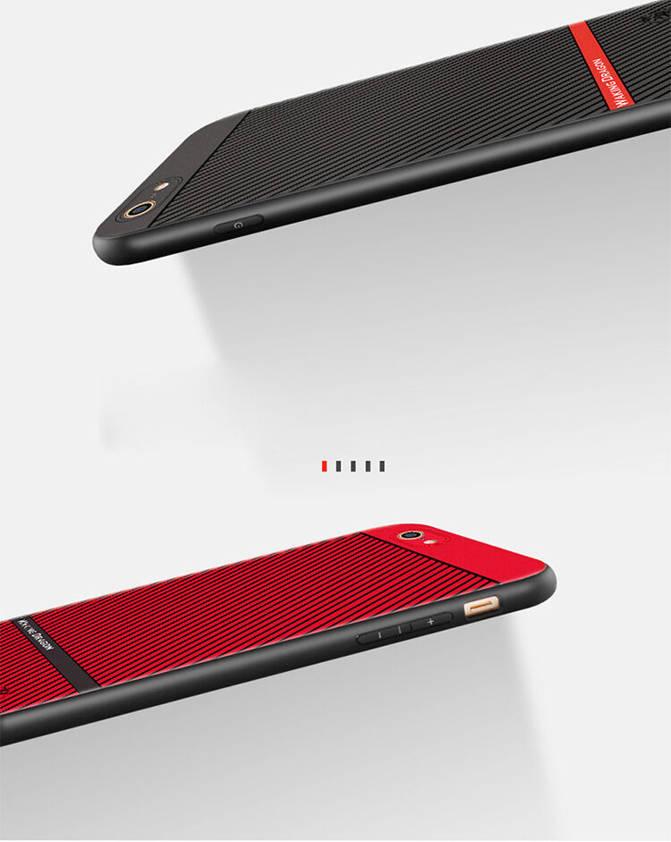 WAKING DRAGON елегантен кейс от мека пластмаса за Apple iPhone 6 / 6S - червен