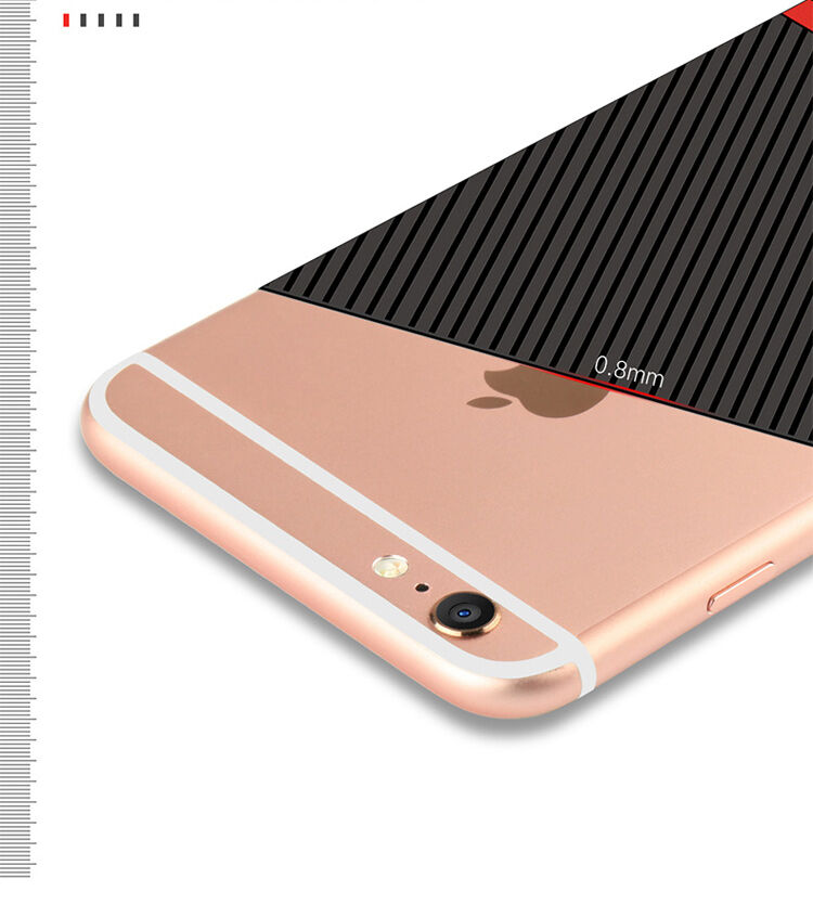 WAKING DRAGON елегантен кейс от мека пластмаса за Apple iPhone 6 / 6S - червен