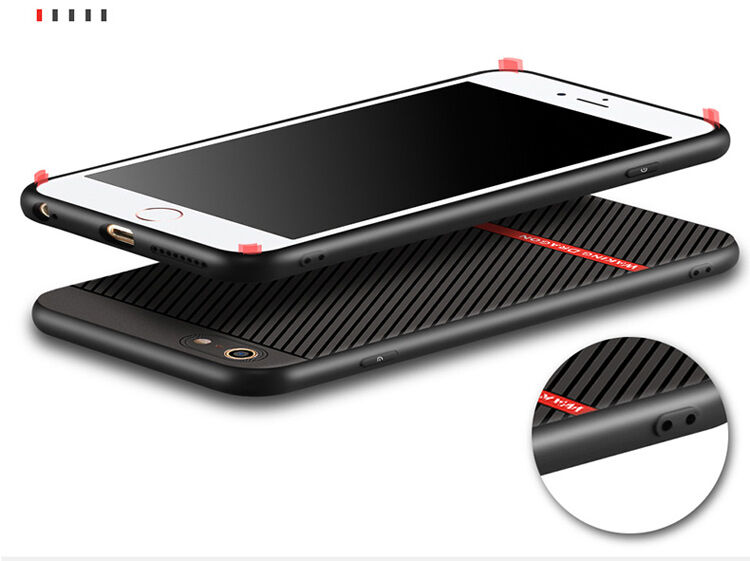 WAKING DRAGON елегантен кейс от мека пластмаса за Apple iPhone 6 / 6S - червен