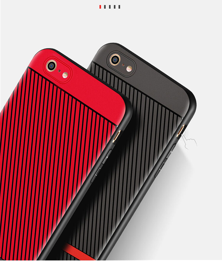 WAKING DRAGON елегантен кейс от мека пластмаса за Apple iPhone 6 / 6S - червен