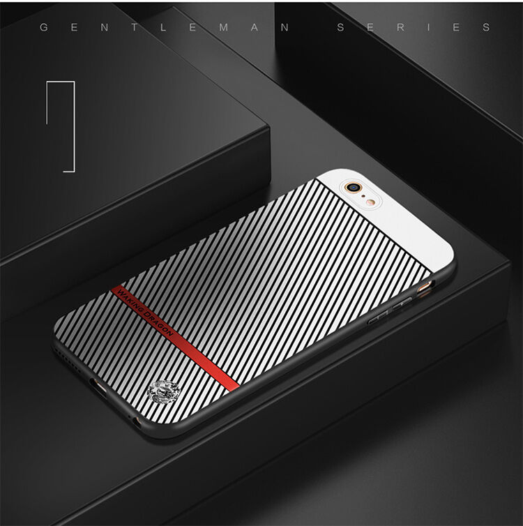 WAKING DRAGON елегантен кейс от мека пластмаса за Apple iPhone 6 / 6S - червен WAKING DRAGON елегантен кейс от мека пластмаса за Apple iPhone 6 / 6S - червен