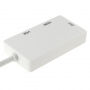 Адаптер 3в1 Mini DisplayPort (Thunderbolt) за HDMI / VGA / DVI за MacBook - бял