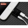 OCUBE 2в1 адаптер Lightning за 3,5 mm порт и Lightning за Apple iPhone - черен