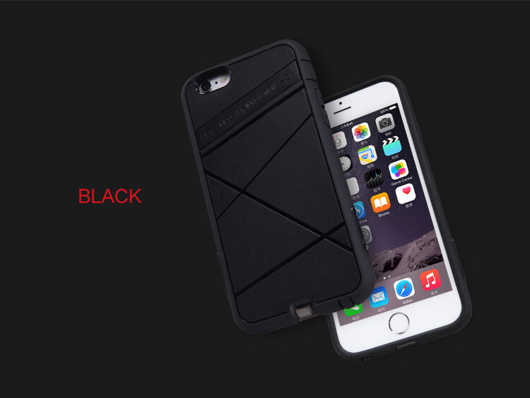 NILLKIN 2в1 изключително устойчив кейс / калъф за Qi безжично зареждане Apple iPhone 6S / 6 - черен