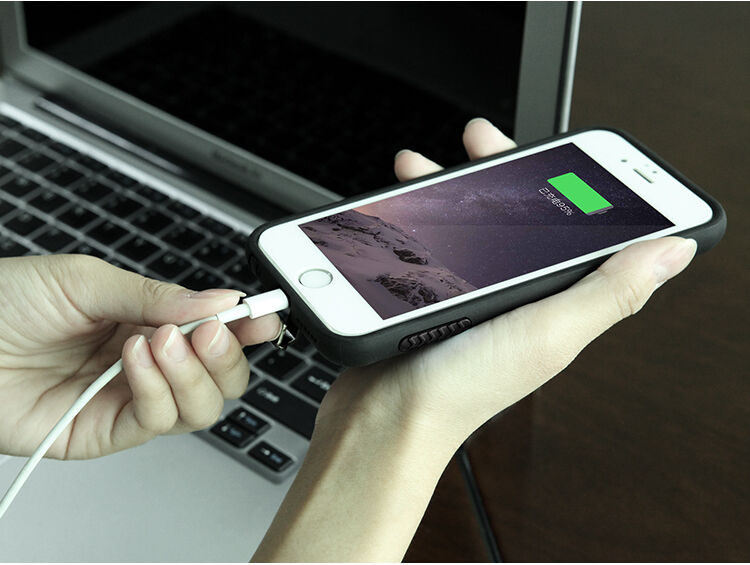 NILLKIN 2в1 изключително устойчив кейс / калъф за Qi безжично зареждане Apple iPhone 6S / 6 - черен