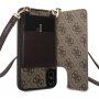 Guess 4G калъф с презрамка за iPhone X / XS - кафяв