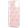 Guess 4G Glitter блестящ кейс iPhone 11 Pro Max - светлорозов