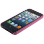 Ултра тънък (0,3 mm) полупрозрачен матов кейс за iPhone 5 / 5S / SE (2016) - розов
