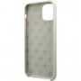Guess 4G Tone on Tone силиконов кейс за iPhone 11 Pro Max - бял