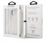 Guess 4G Tone on Tone силиконов кейс за iPhone 11 Pro Max - бял
