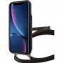 Guess 4G флип калъф с каишка за iPhone XR - кафяв