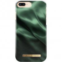 iDeal of Sweden кейс със сатенен мотив за iPhone 6S Plus / 7 Plus / 8 Plus - смарагдово зелен