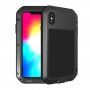 Love Mei супер устойчив калъф против удари / вода / прах за iPhone XS Max - черно