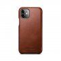Icarer кожен флип калъф за iPhone 11 - цвят какао