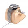 SAMDI дървена докинг станция за Apple Watch / iPhone - светло дърво