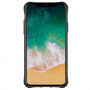 Изключително устойчив кейс със стойка за iPhone XS / iPhone X - сребърен