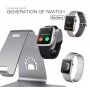 Bestand докинг станция 2в1 за iPhone / iPad / Apple Watch - сива