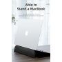 Dux Ducis джоб от PU кожа с интегрирана стойка за MacBook 13" / Air 13" / Pro 13" - черна