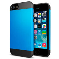 Устойчив калъф за iPhone 5 / 5S / SE (2016) - син