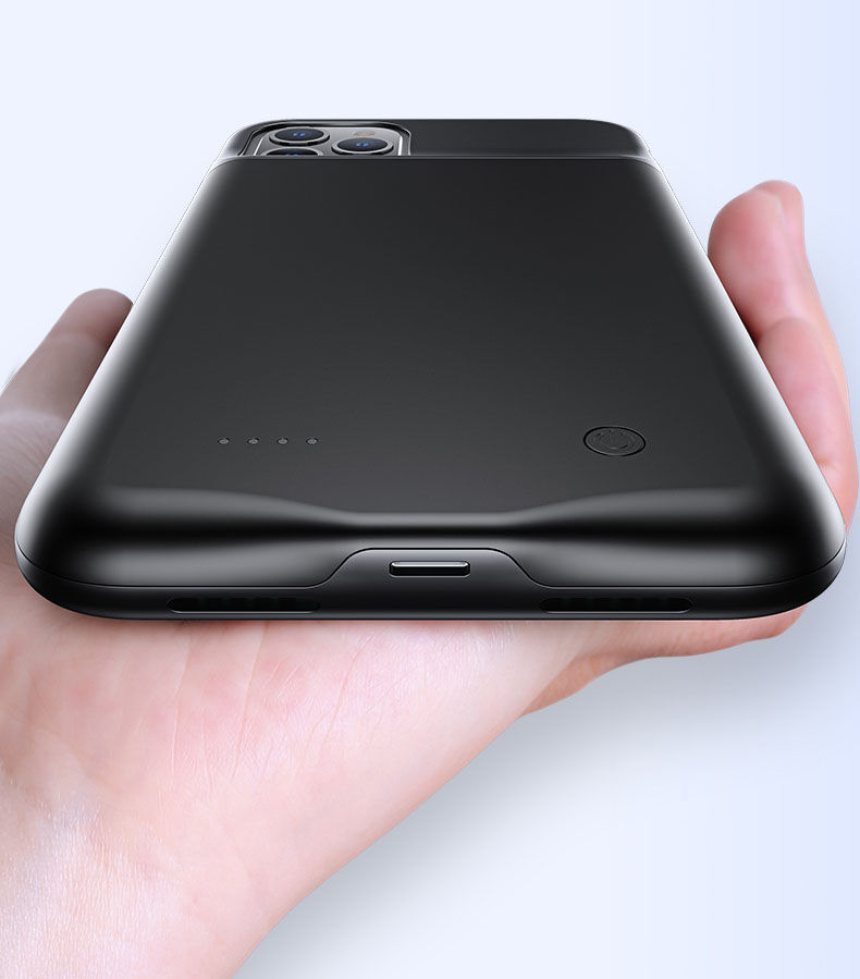 Usams кейс с батерия 3500mAh за iPhone 11 Pro - черен