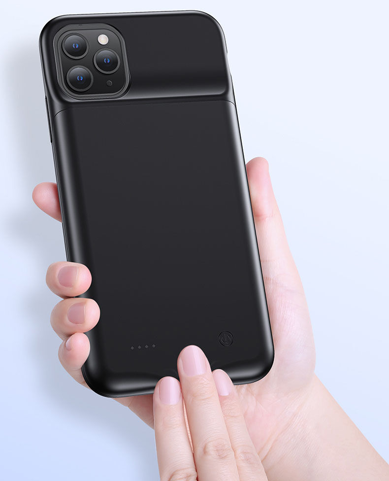 Usams кейс с батерия 3500mAh за iPhone 11 Pro - черен
