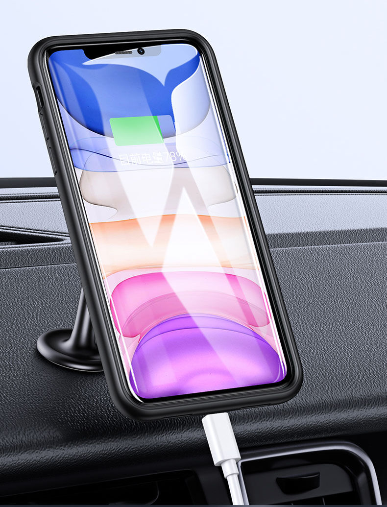 Usams кейс с батерия 3500mAh за iPhone 11 Pro - черен