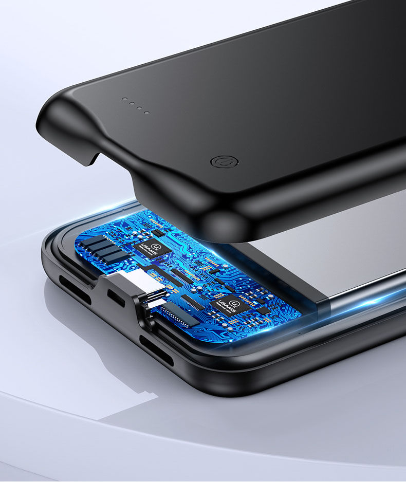 Usams кейс с батерия 3500mAh за iPhone 11 Pro - черен