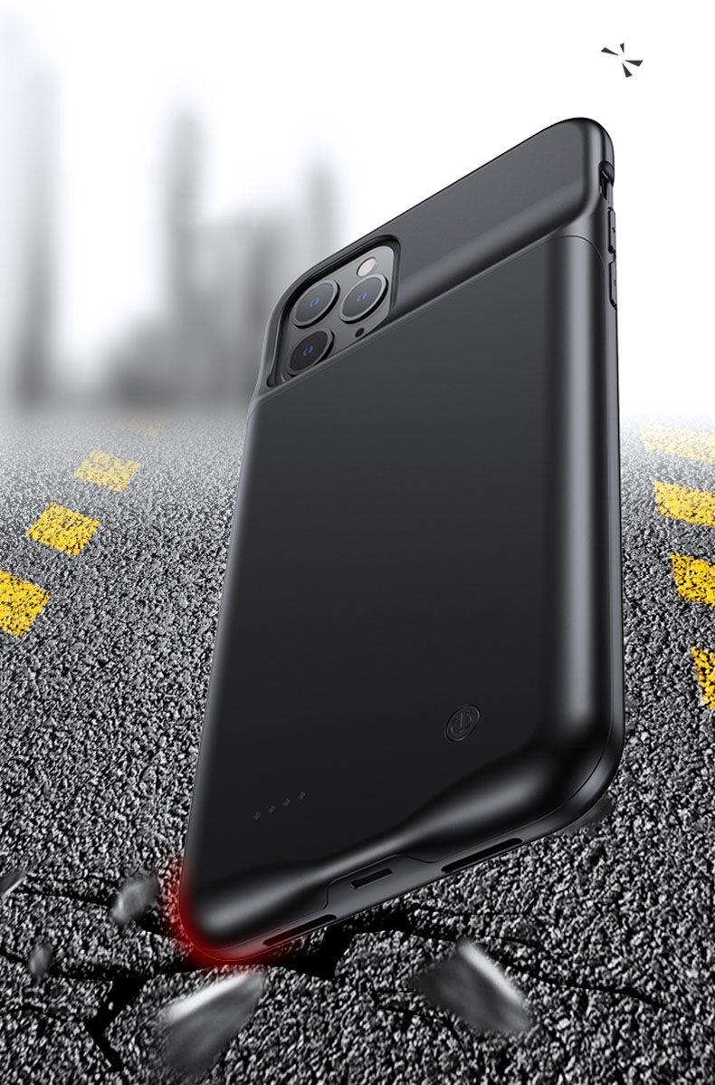 Usams кейс с батерия 3500mAh за iPhone 11 Pro - черен