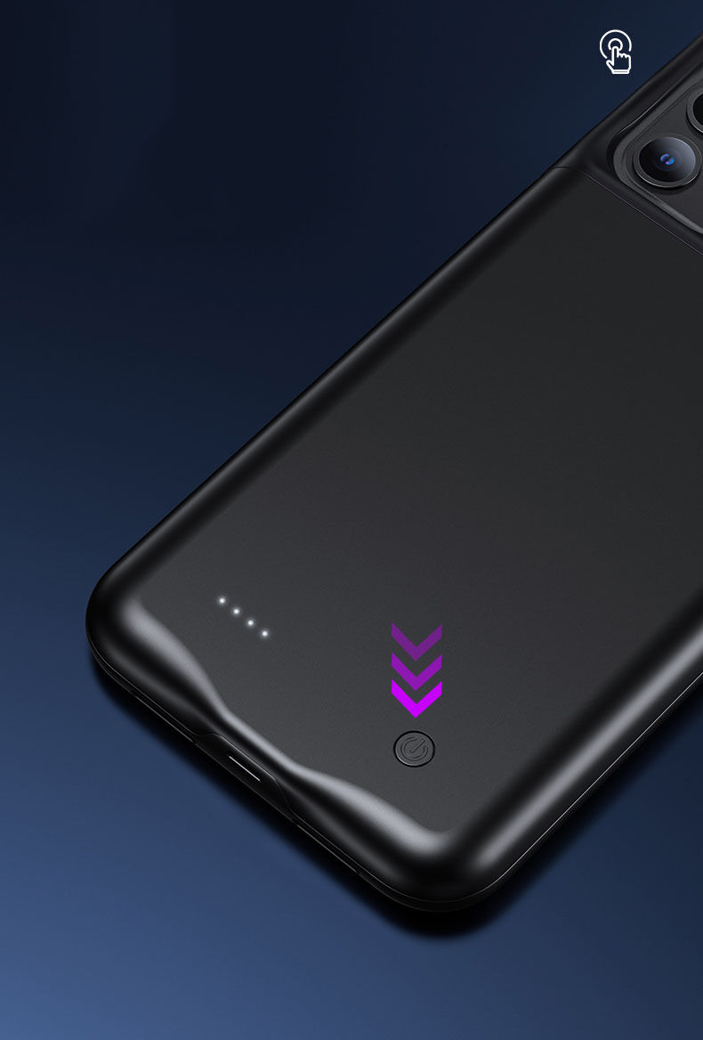 Usams кейс с батерия 4500mAh за iPhone 11 Pro Max - черен