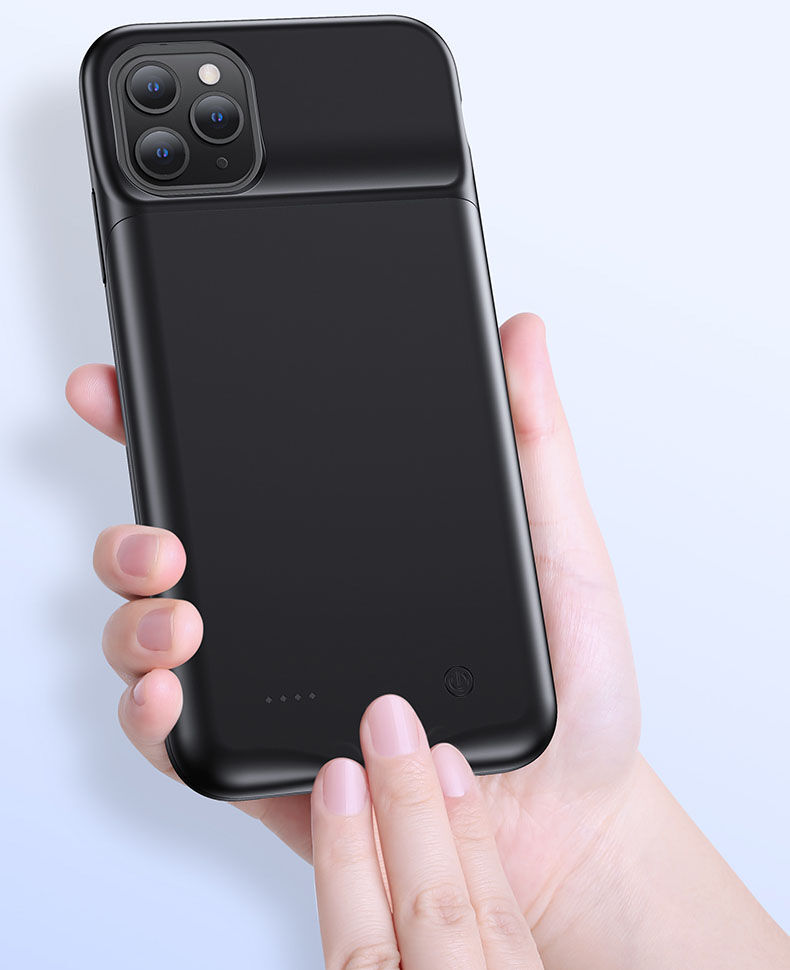 Usams кейс с батерия 4500mAh за iPhone 11 Pro Max - черен