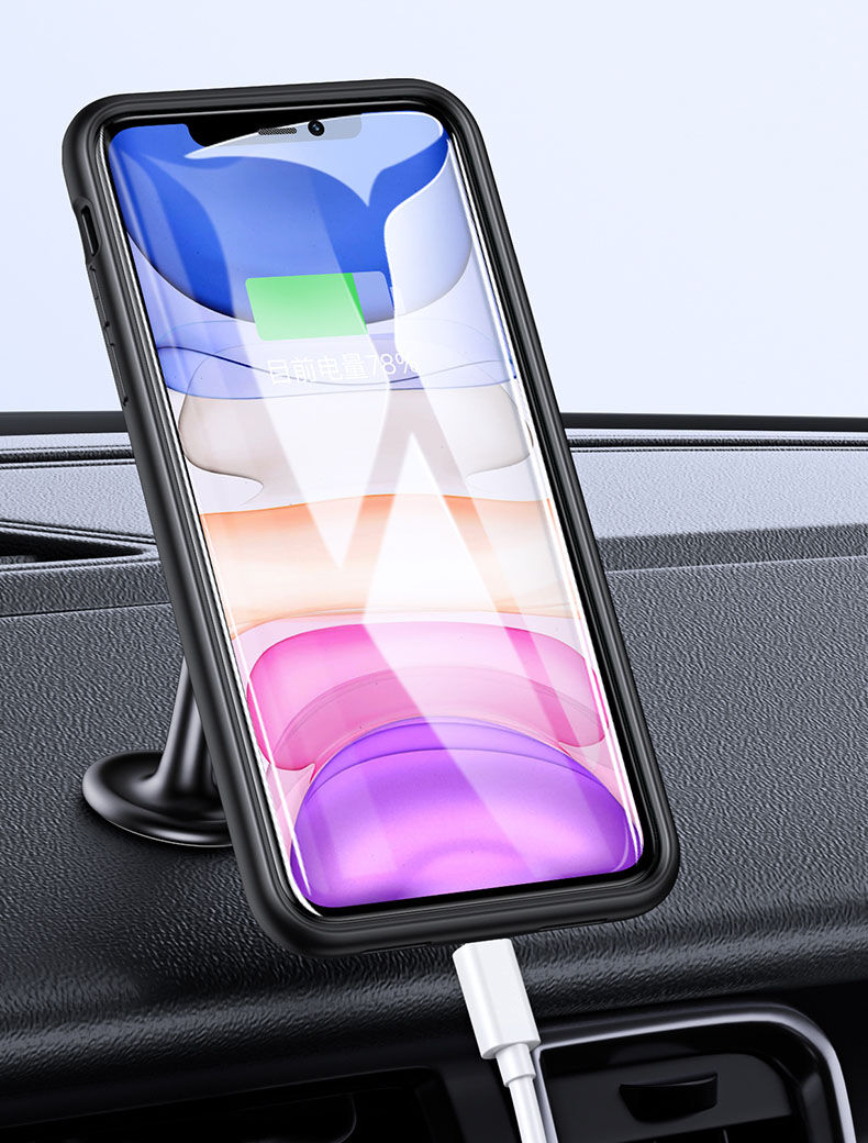 Usams кейс с батерия 4500mAh за iPhone 11 Pro Max - черен