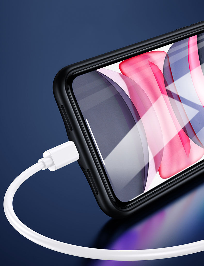 Usams кейс с батерия 4500mAh за iPhone 11 Pro Max - черен