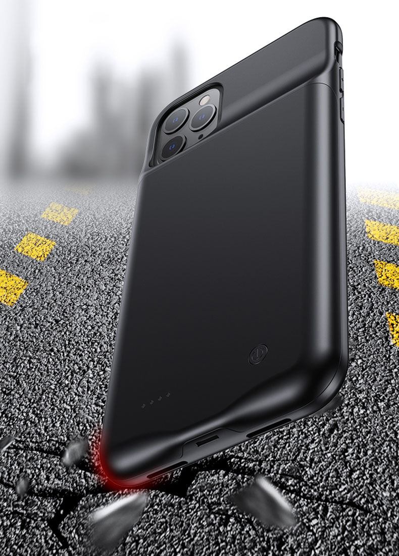 Usams кейс с батерия 4500mAh за iPhone 11 Pro Max - черен