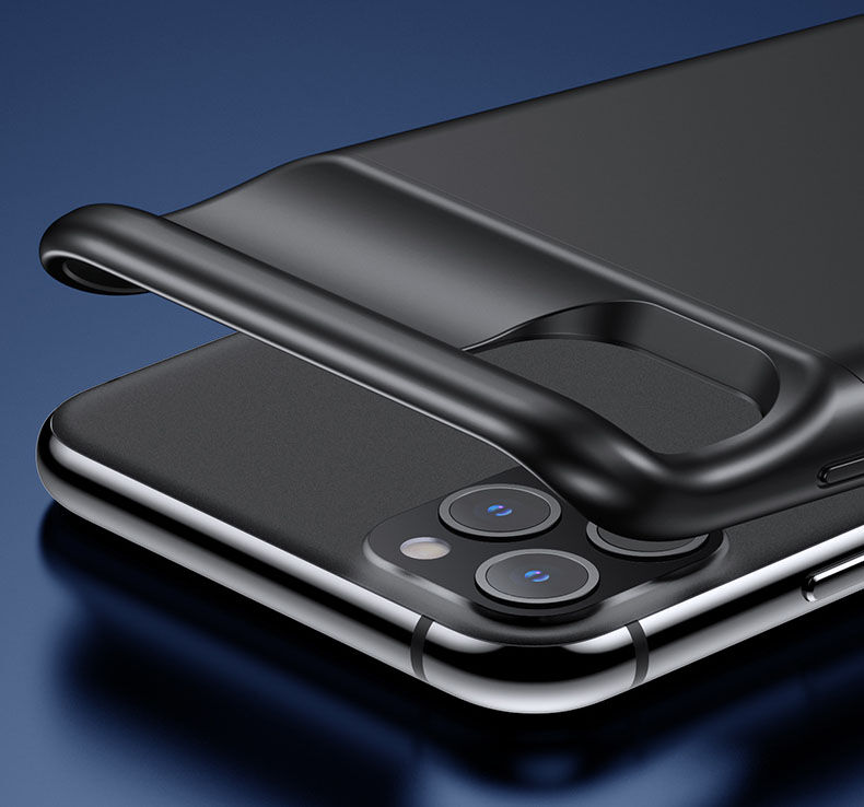 Usams кейс с батерия 4500mAh за iPhone 11 Pro Max - черен