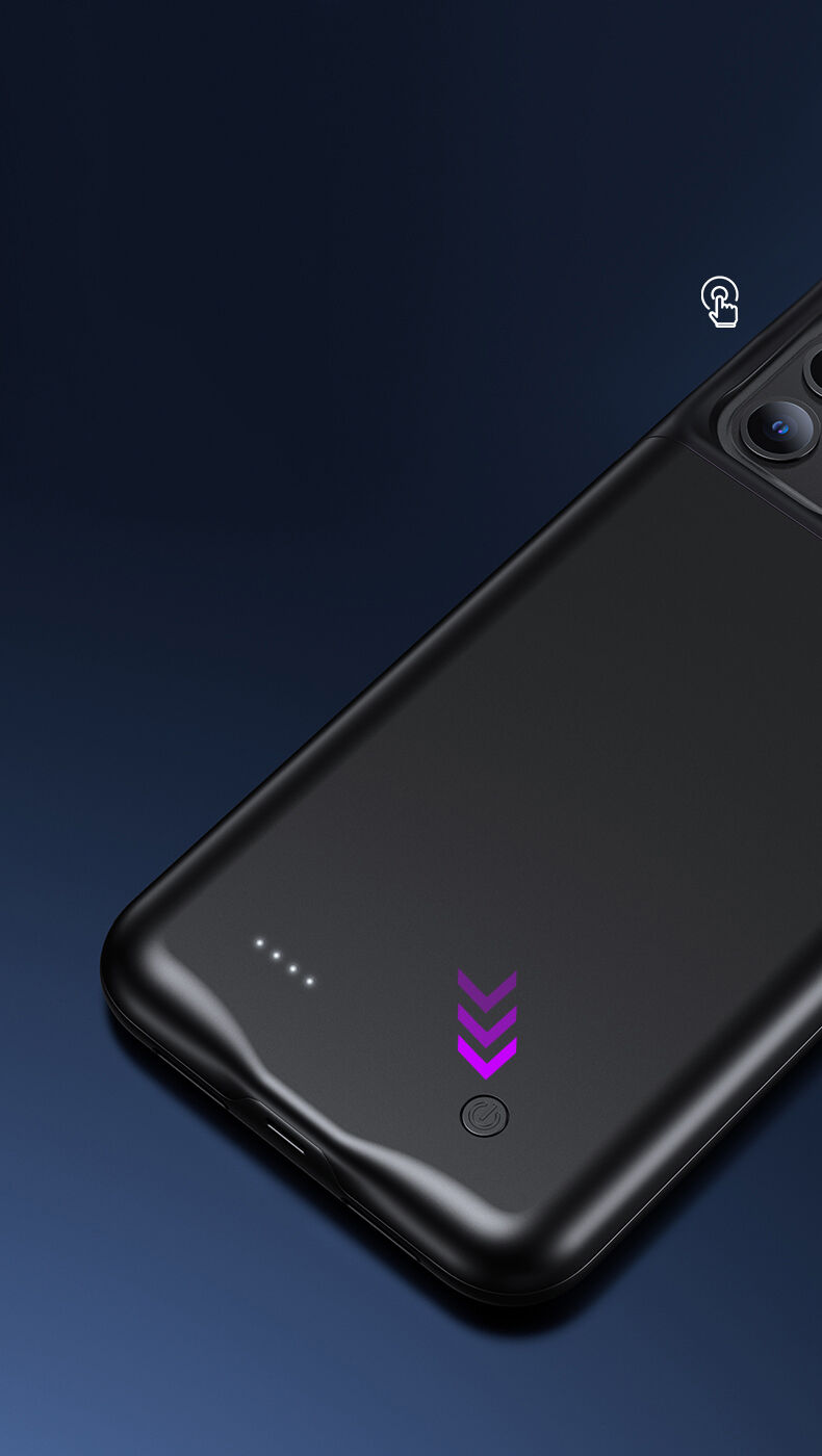 Usams кейс с батерия 4500mAh за iPhone 11 - черен