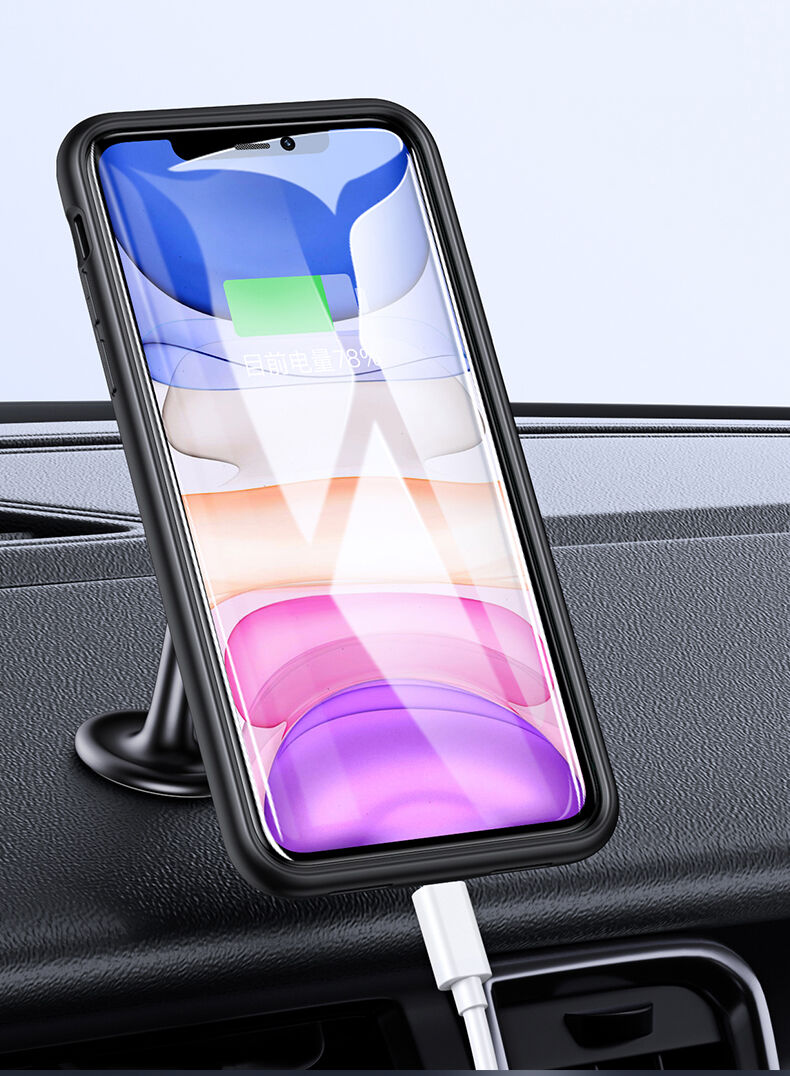 Usams кейс с батерия 4500mAh за iPhone 11 - черен