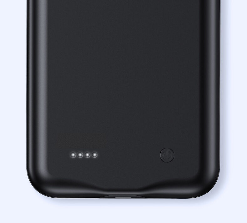 Usams кейс с батерия 4500mAh за iPhone 11 - черен