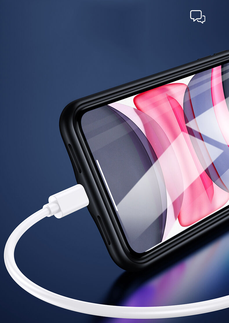 Usams кейс с батерия 4500mAh за iPhone 11 - черен