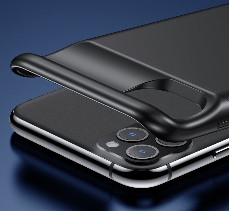 Usams кейс с батерия 4500mAh за iPhone 11 - черен